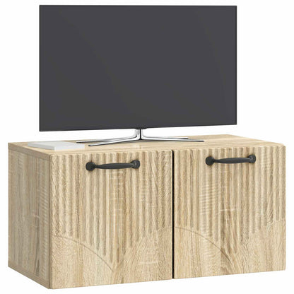 Nástěnná Tv Skříň Dub Sonoma 59,5 X 31 X 30 Cm Kompozitní Dřevo