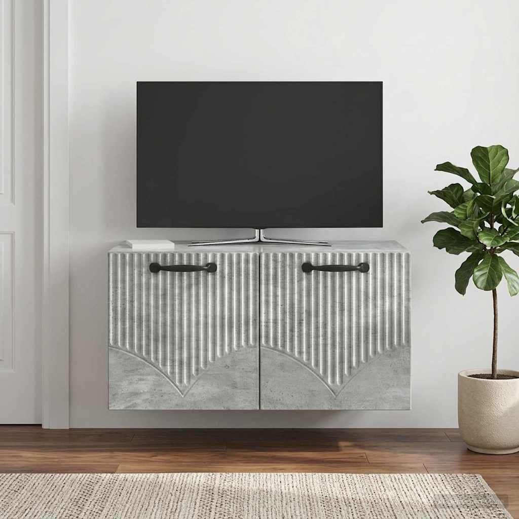 Nástěnná Tv Skříň Nástěnný Betonově Šedá 59,5 X 31 X 30 Cm