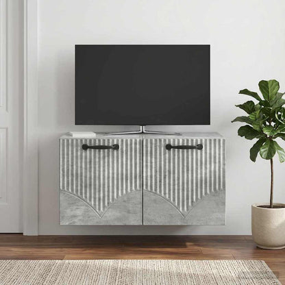 Nástěnná Tv Skříň Nástěnný Betonově Šedá 59,5 X 31 X 30 Cm
