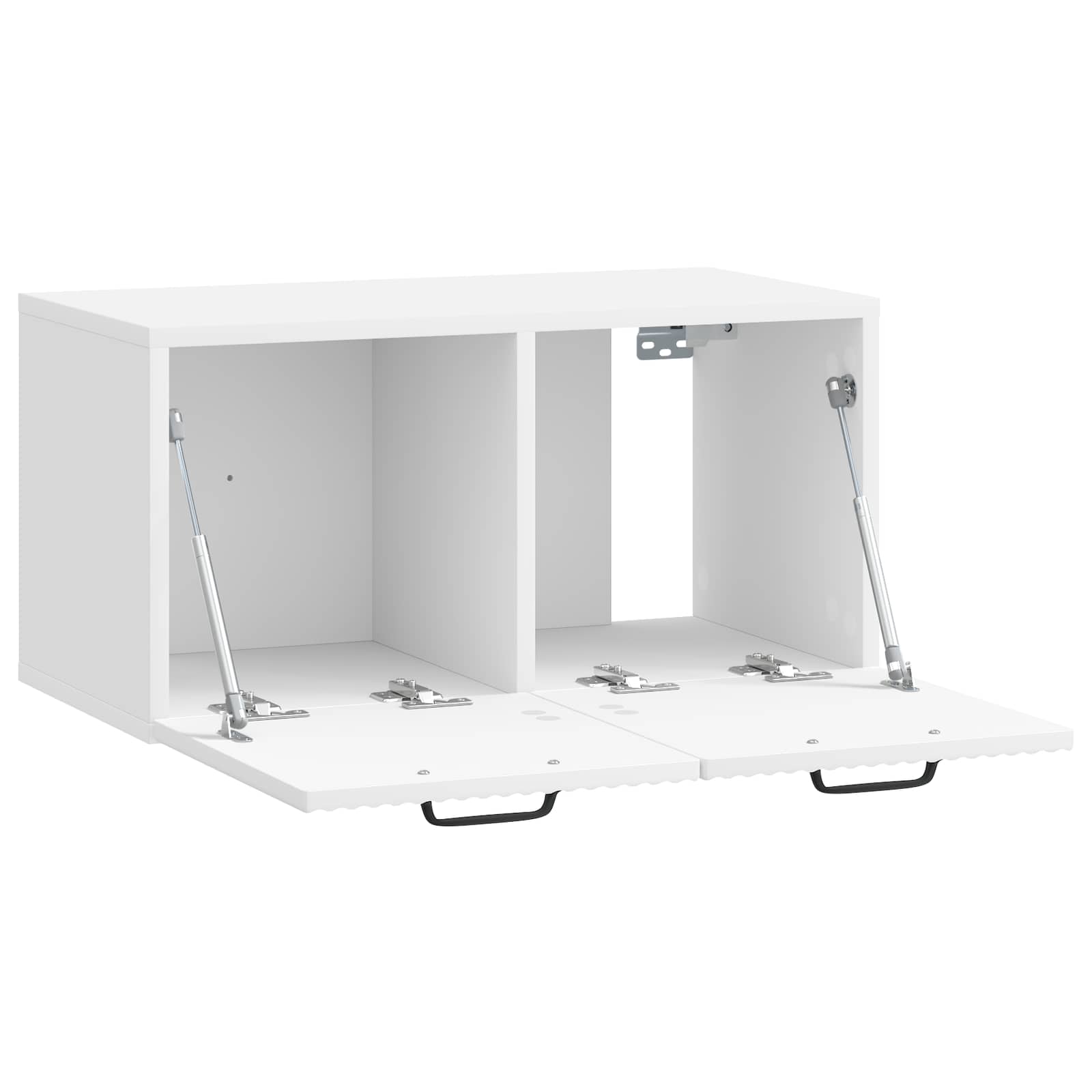 Nástěnná Tv Skříň Bílá S Vysokým Leskem 59,5 X 31 X 30 Cm