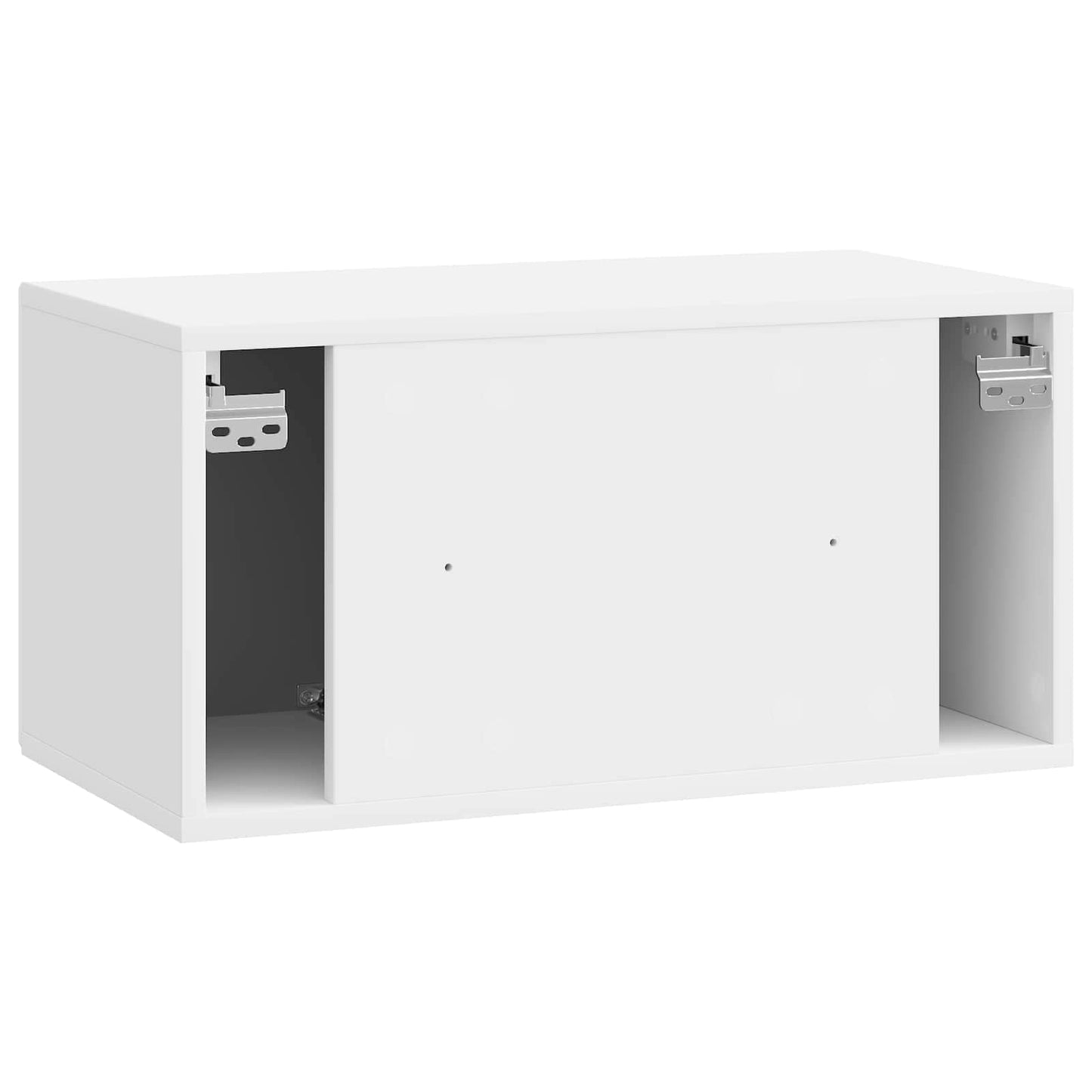 Nástěnná Tv Skříň Bílá S Vysokým Leskem 59,5 X 31 X 30 Cm