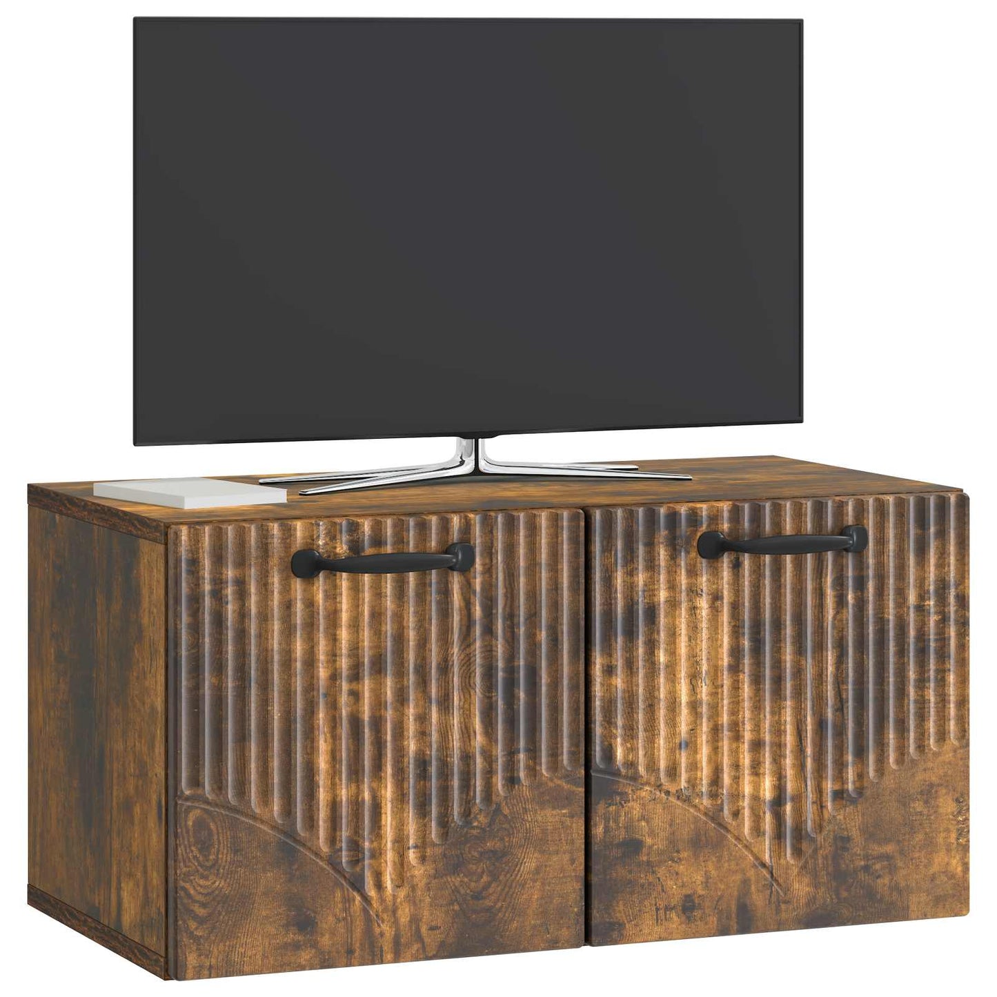 Nástěnná Tv Skříň Nástěnný Kouřový Dub 59,5 X 31 X 30 Cm