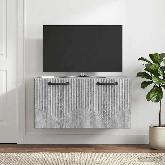 Nástěnná Tv Skříň Nástěnný Šedá Sonoma 59,5 X 31 X 30 Cm