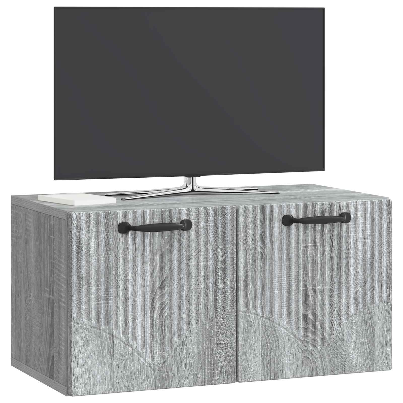 Nástěnná Tv Skříň Nástěnný Šedá Sonoma 59,5 X 31 X 30 Cm