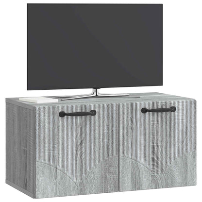 Nástěnná Tv Skříň Nástěnný Šedá Sonoma 59,5 X 31 X 30 Cm