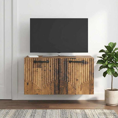 Nástěnná Tv Skříň Staré Dřevo 59,5 X 31 X 30 Cm