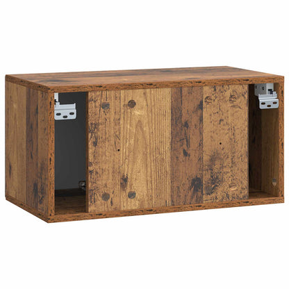 Nástěnná Tv Skříň Staré Dřevo 59,5 X 31 X 30 Cm