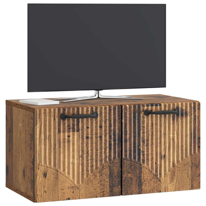 Nástěnná Tv Skříň Staré Dřevo 59,5 X 31 X 30 Cm