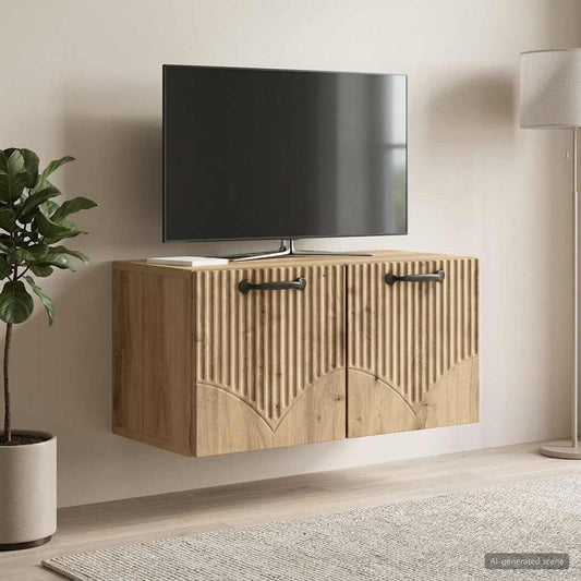 Nástěnná Tv Skříň 59,5 X 31 X 30 Cm Dub Artisan
