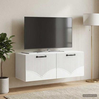 Nástěnná Tv Skříň Bílá 78,5 X 31 X 30 Cm Kompozitní Dřevo