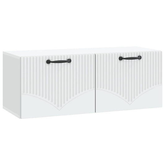 Nástěnná Tv Skříň Bílá 78,5 X 31 X 30 Cm Kompozitní Dřevo