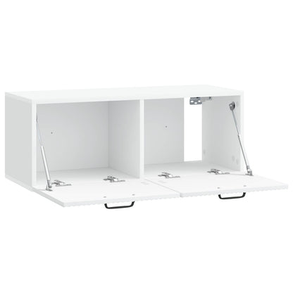 Nástěnná Tv Skříň Bílá 78,5 X 31 X 30 Cm Kompozitní Dřevo