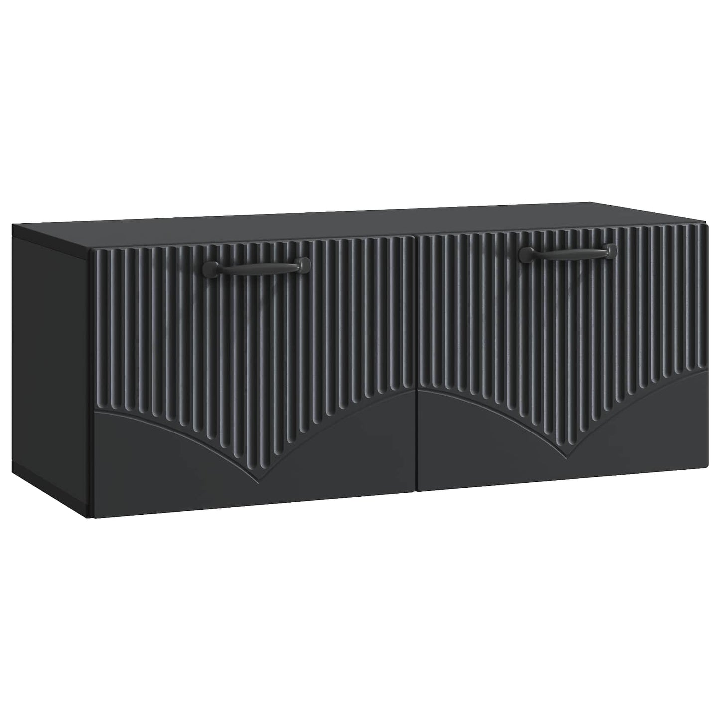 Nástěnná Tv Skříň Černá 78,5 X 31 X 30 Cm Kompozitní Dřevo