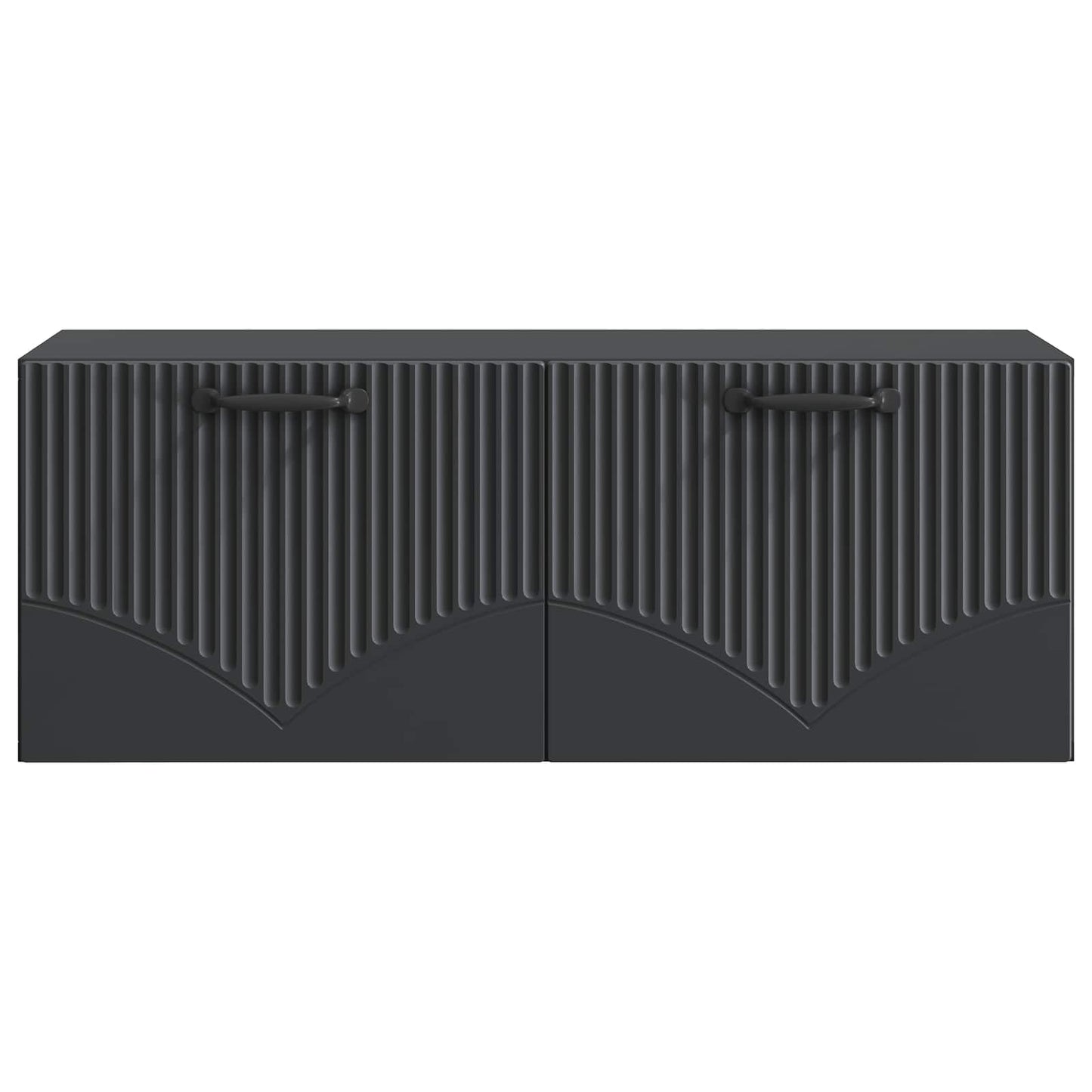 Nástěnná Tv Skříň Černá 78,5 X 31 X 30 Cm Kompozitní Dřevo