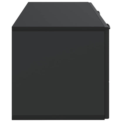 Nástěnná Tv Skříň Černá 78,5 X 31 X 30 Cm Kompozitní Dřevo