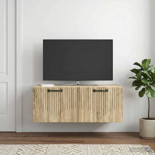 Nástěnná Tv Skříň Dub Sonoma 78,5 X 31 X 30 Cm Kompozitní Dřevo