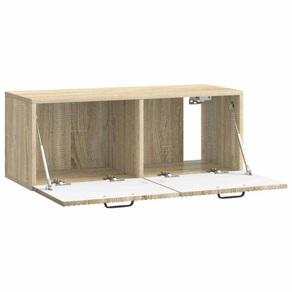 Nástěnná Tv Skříň Dub Sonoma 78,5 X 31 X 30 Cm Kompozitní Dřevo