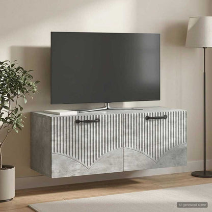 Nástěnná Tv Skříň Nástěnný Betonově Šedá 78,5 X 31 X 30 Cm