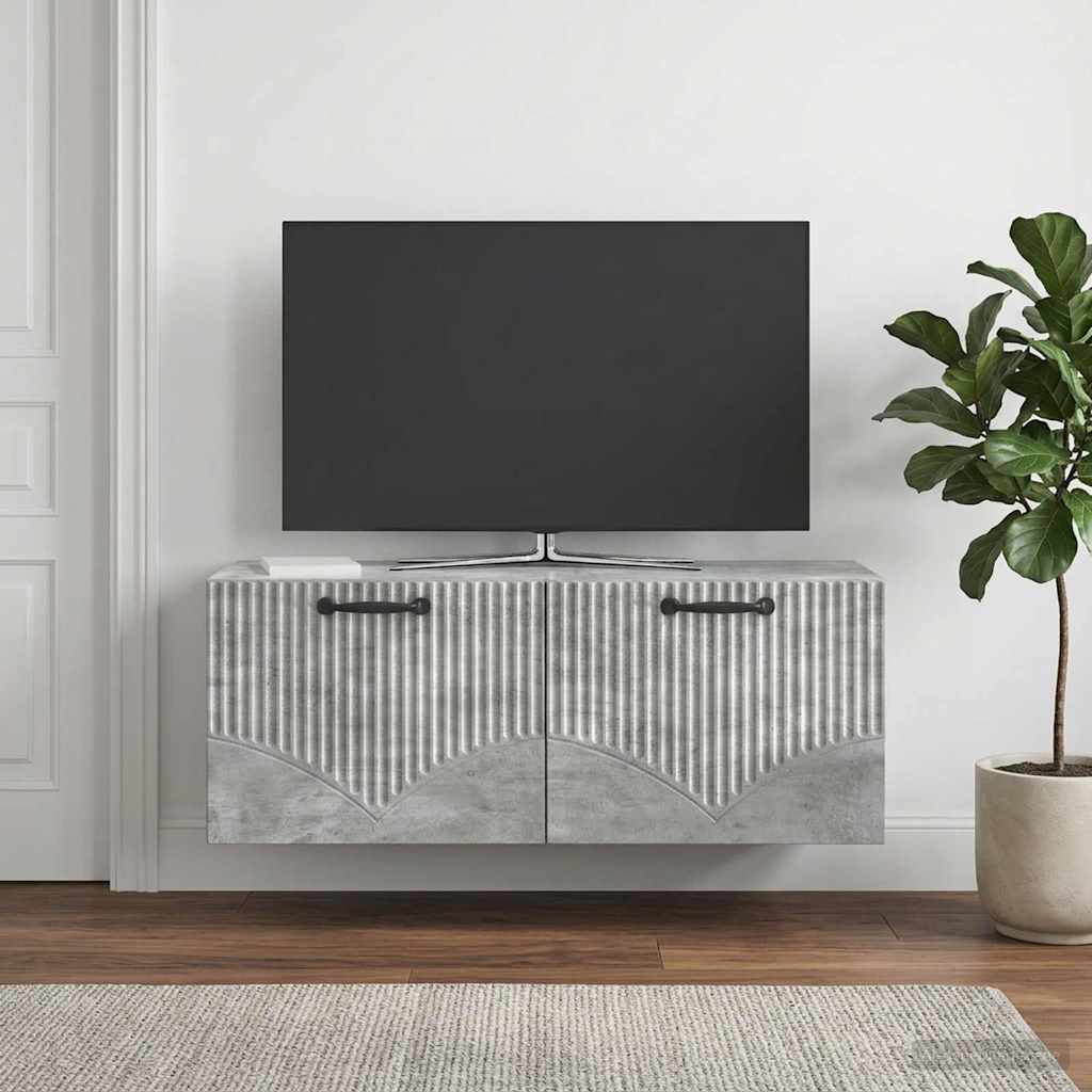 Nástěnná Tv Skříň Nástěnný Betonově Šedá 78,5 X 31 X 30 Cm
