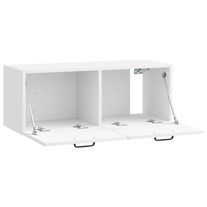 Nástěnná Tv Skříň Bílá S Vysokým Leskem 78,5 X 31 X 30 Cm