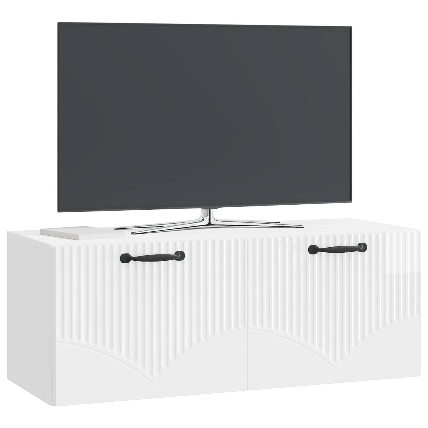 Nástěnná Tv Skříň Bílá S Vysokým Leskem 78,5 X 31 X 30 Cm