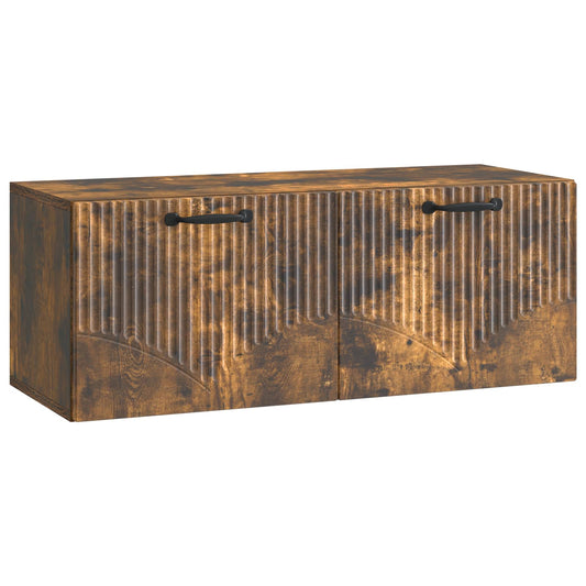 Nástěnná Tv Skříň Nástěnný Kouřový Dub 78,5 X 31 X 30 Cm