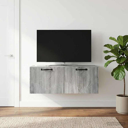 Nástěnná Tv Skříň Nástěnný Šedá Sonoma 78,5 X 31 X 30 Cm