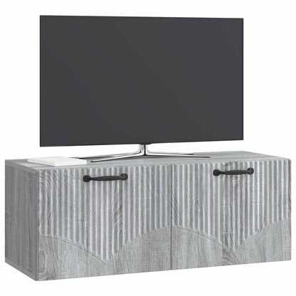 Nástěnná Tv Skříň Nástěnný Šedá Sonoma 78,5 X 31 X 30 Cm