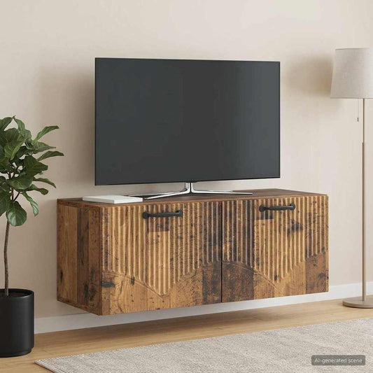 Nástěnná Tv Skříň Staré Dřevo 78,5 X 31 X 30 Cm