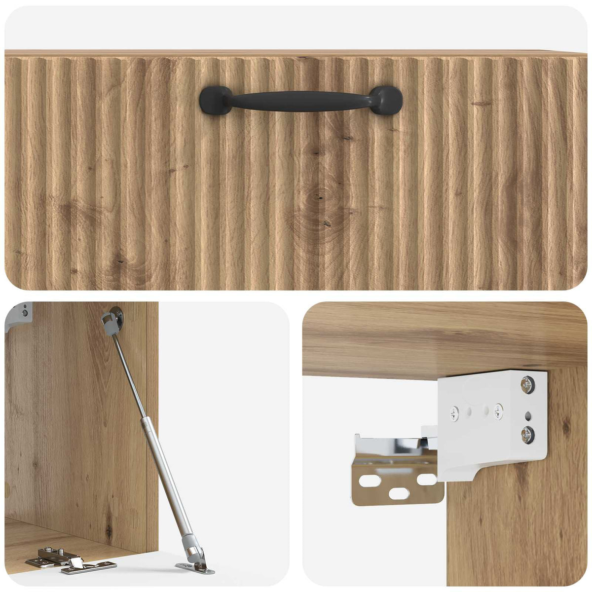 Nástěnná Tv Skříň 78,5 X 31 X 30 Cm Dub Artisan
