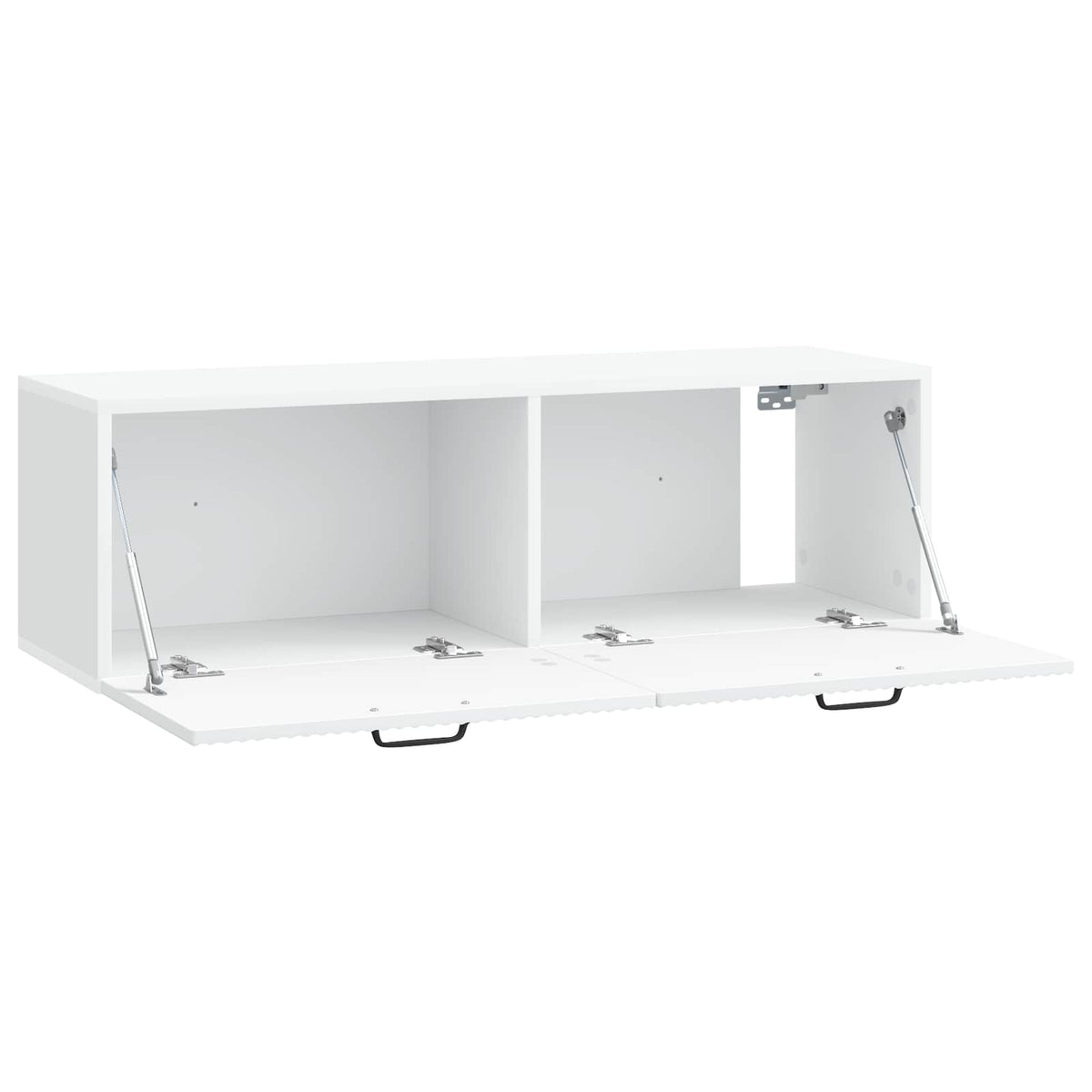 Nástěnná Tv Skříň Bílá 98 X 31 X 30 Cm Kompozitní Dřevo