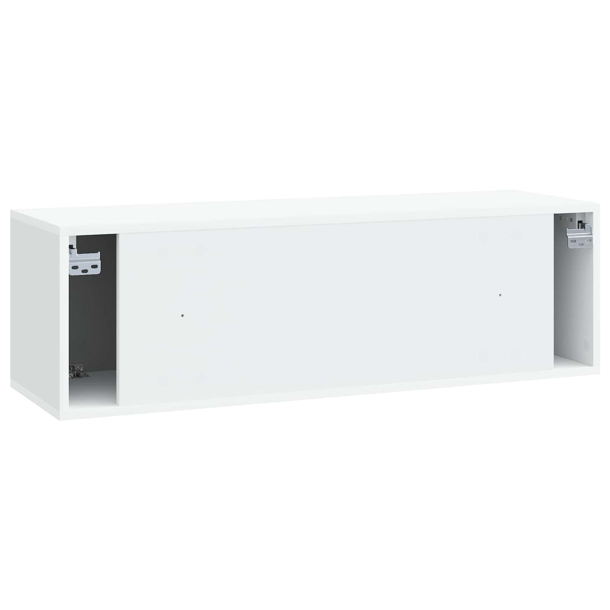 Nástěnná Tv Skříň Bílá 98 X 31 X 30 Cm Kompozitní Dřevo