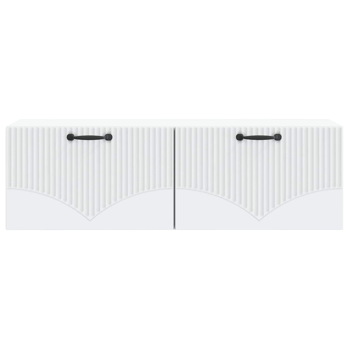 Nástěnná Tv Skříň Bílá 98 X 31 X 30 Cm Kompozitní Dřevo