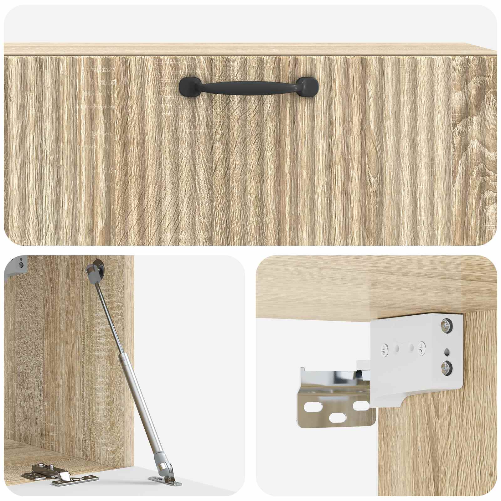 Nástěnná Tv Skříň Dub Sonoma 98 X 31 X 30 Cm Kompozitní Dřevo