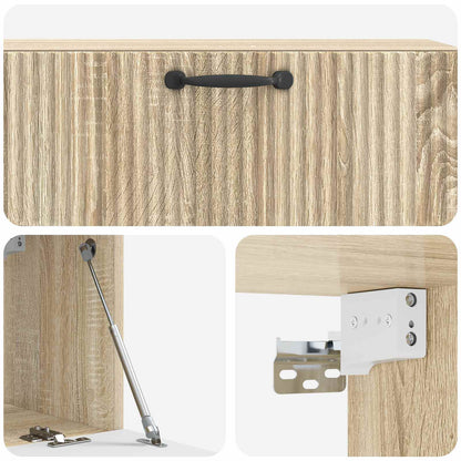 Nástěnná Tv Skříň Dub Sonoma 98 X 31 X 30 Cm Kompozitní Dřevo