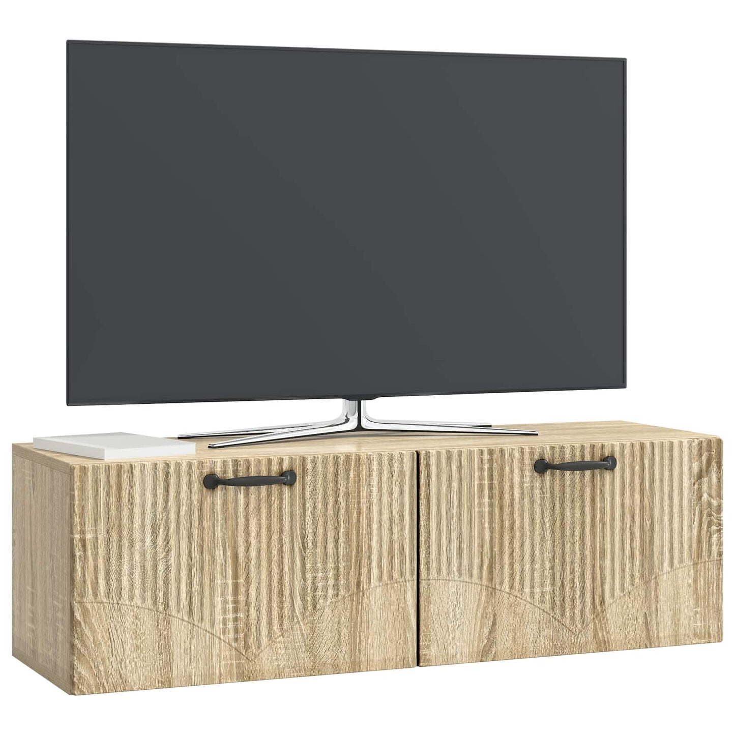 Nástěnná Tv Skříň Dub Sonoma 98 X 31 X 30 Cm Kompozitní Dřevo