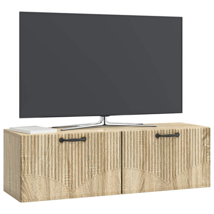 Nástěnná Tv Skříň Dub Sonoma 98 X 31 X 30 Cm Kompozitní Dřevo
