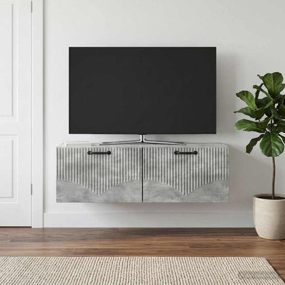 Nástěnná Tv Skříň Nástěnný Betonově Šedá 98 X 31 X 30 Cm