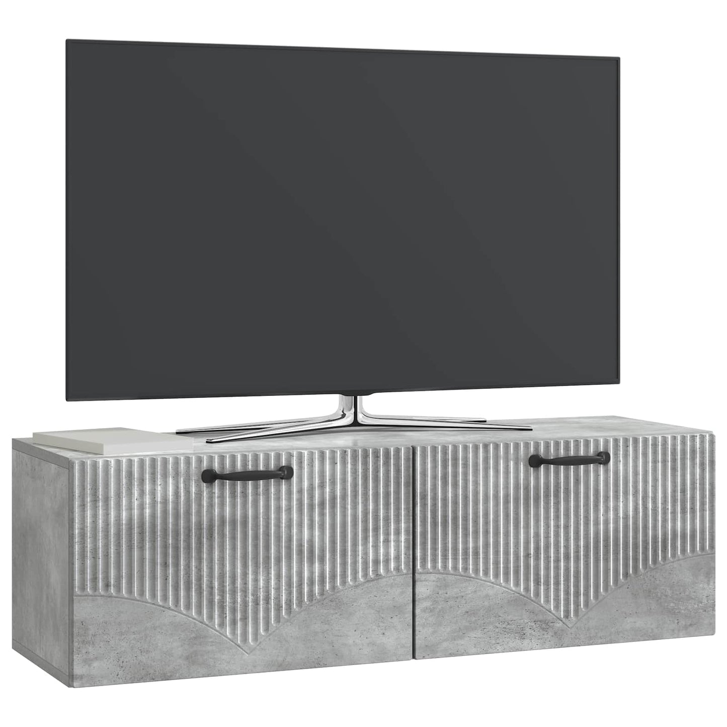 Nástěnná Tv Skříň Nástěnný Betonově Šedá 98 X 31 X 30 Cm