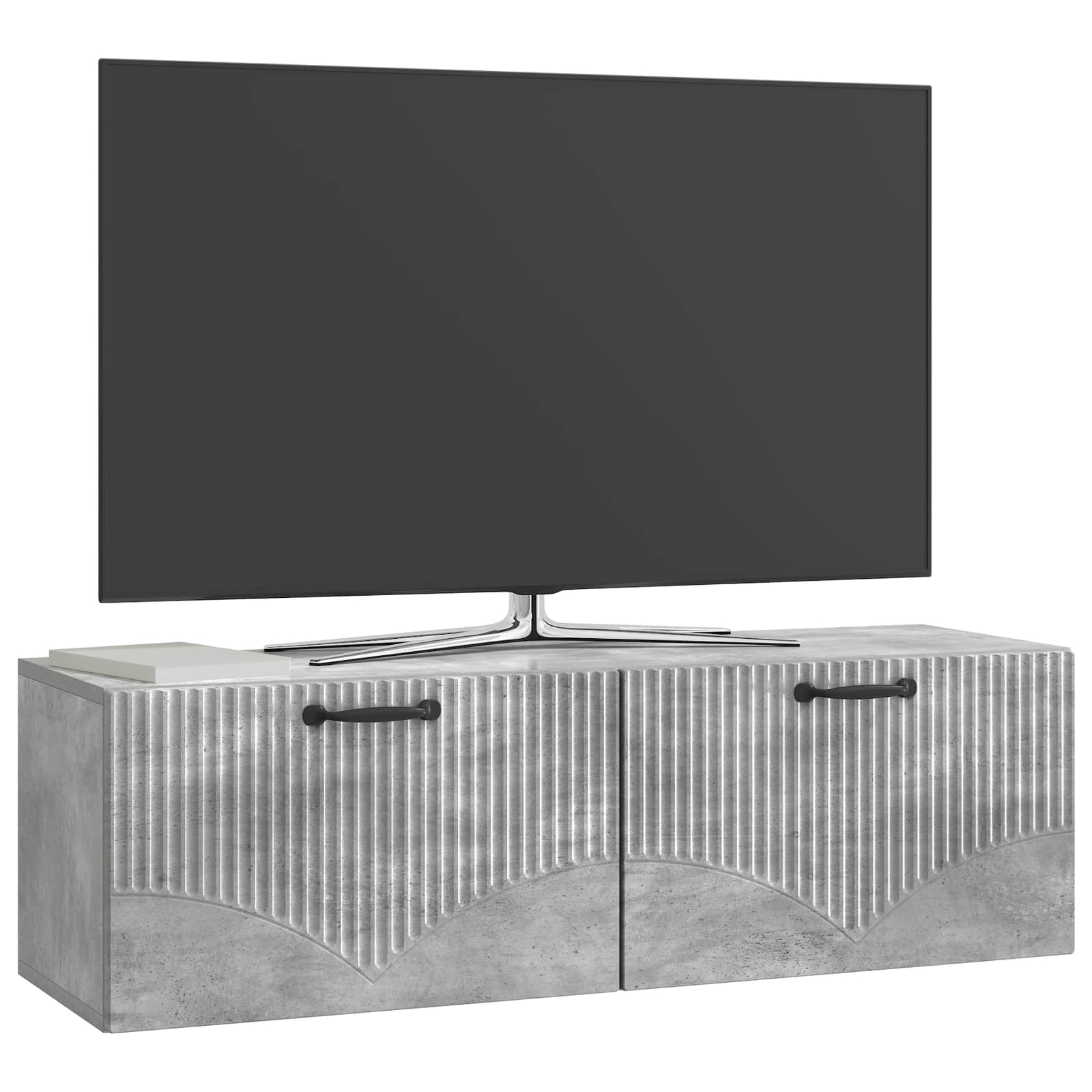 Nástěnná Tv Skříň Nástěnný Betonově Šedá 98 X 31 X 30 Cm