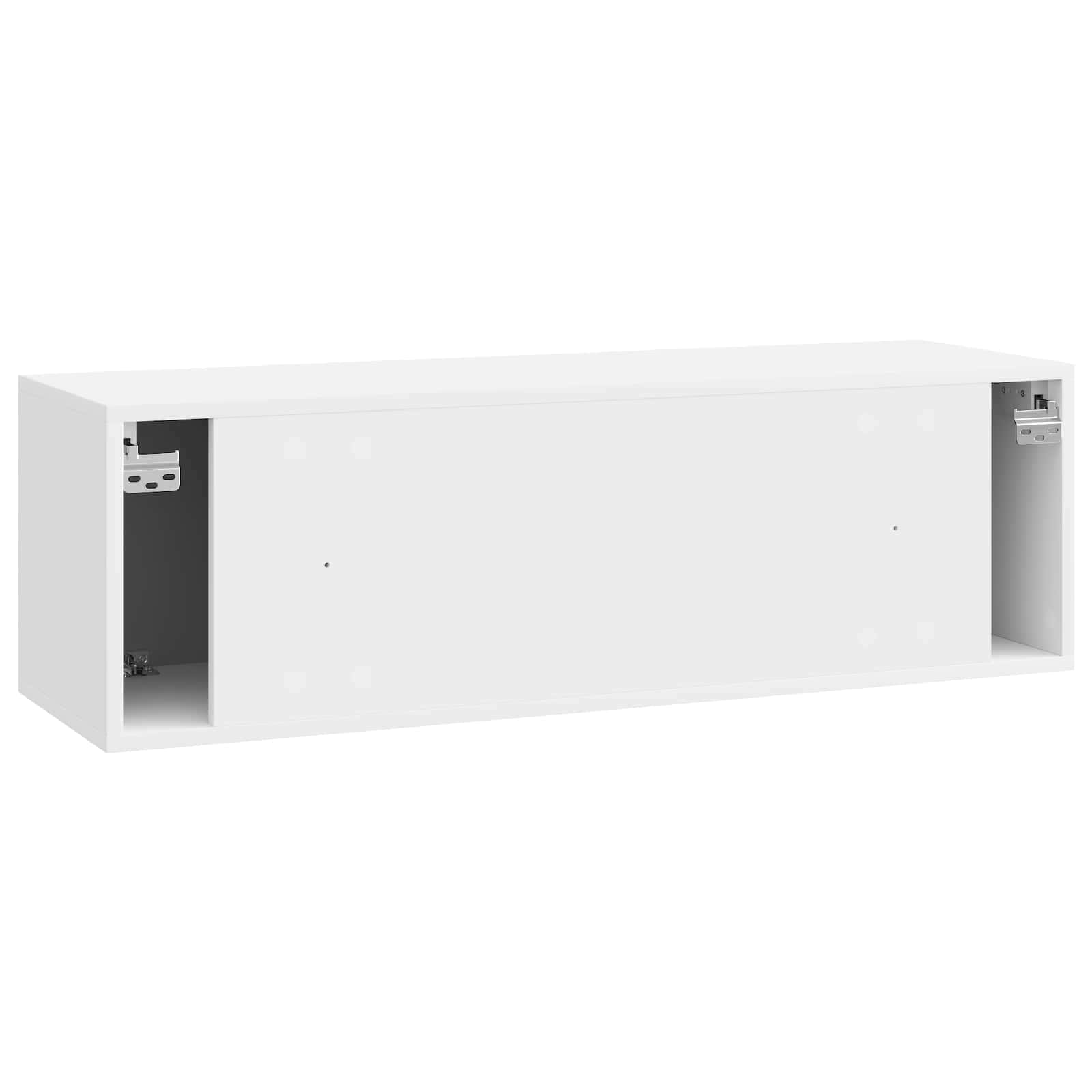 Nástěnná Tv Skříň Bílá S Vysokým Leskem 98 X 31 X 30 Cm