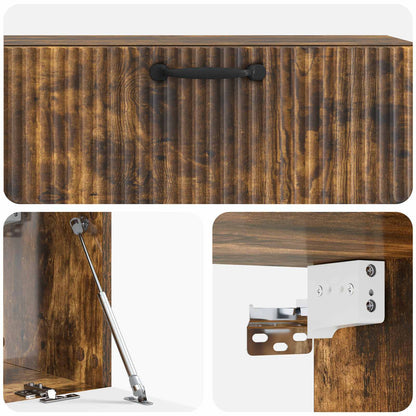 Nástěnná Tv Skříň Kouřový Dub 98 X 31 X 30 Cm Kompozitní Dřevo