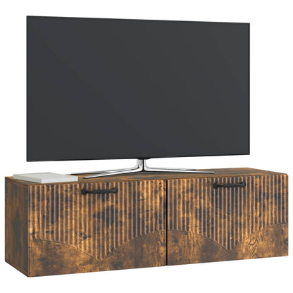 Nástěnná Tv Skříň Kouřový Dub 98 X 31 X 30 Cm Kompozitní Dřevo