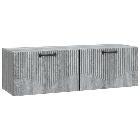 Nástěnná Tv Skříň Šedá Sonoma 98 X 31 X 30 Cm Kompozitní Dřevo