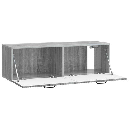 Nástěnná Tv Skříň Šedá Sonoma 98 X 31 X 30 Cm Kompozitní Dřevo