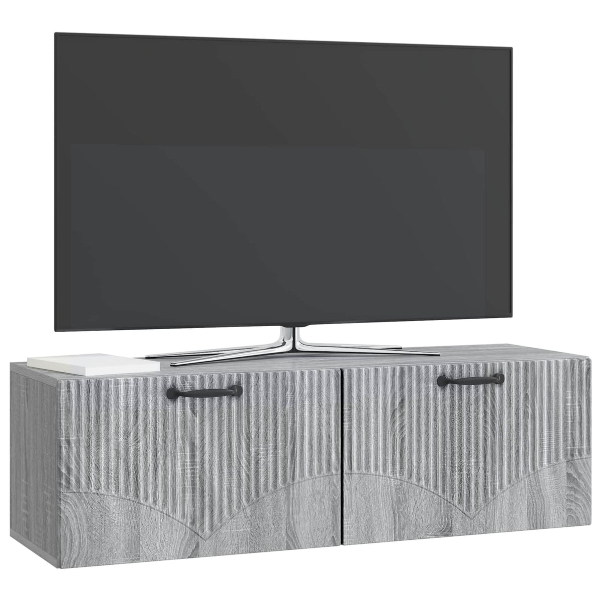 Nástěnná Tv Skříň Šedá Sonoma 98 X 31 X 30 Cm Kompozitní Dřevo