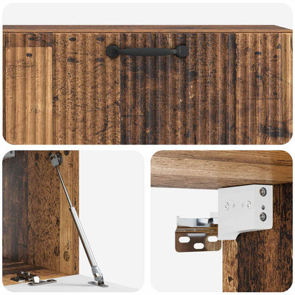 Nástěnná Tv Skříň Staré Dřevo 98 X 31 X 30 Cm Kompozitní Dřevo