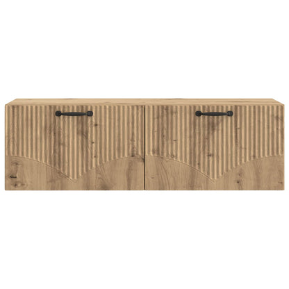 Nástěnná Tv Skříň 98 X 31 X 30 Cm Dub Artisan Kompozitní Dřevo