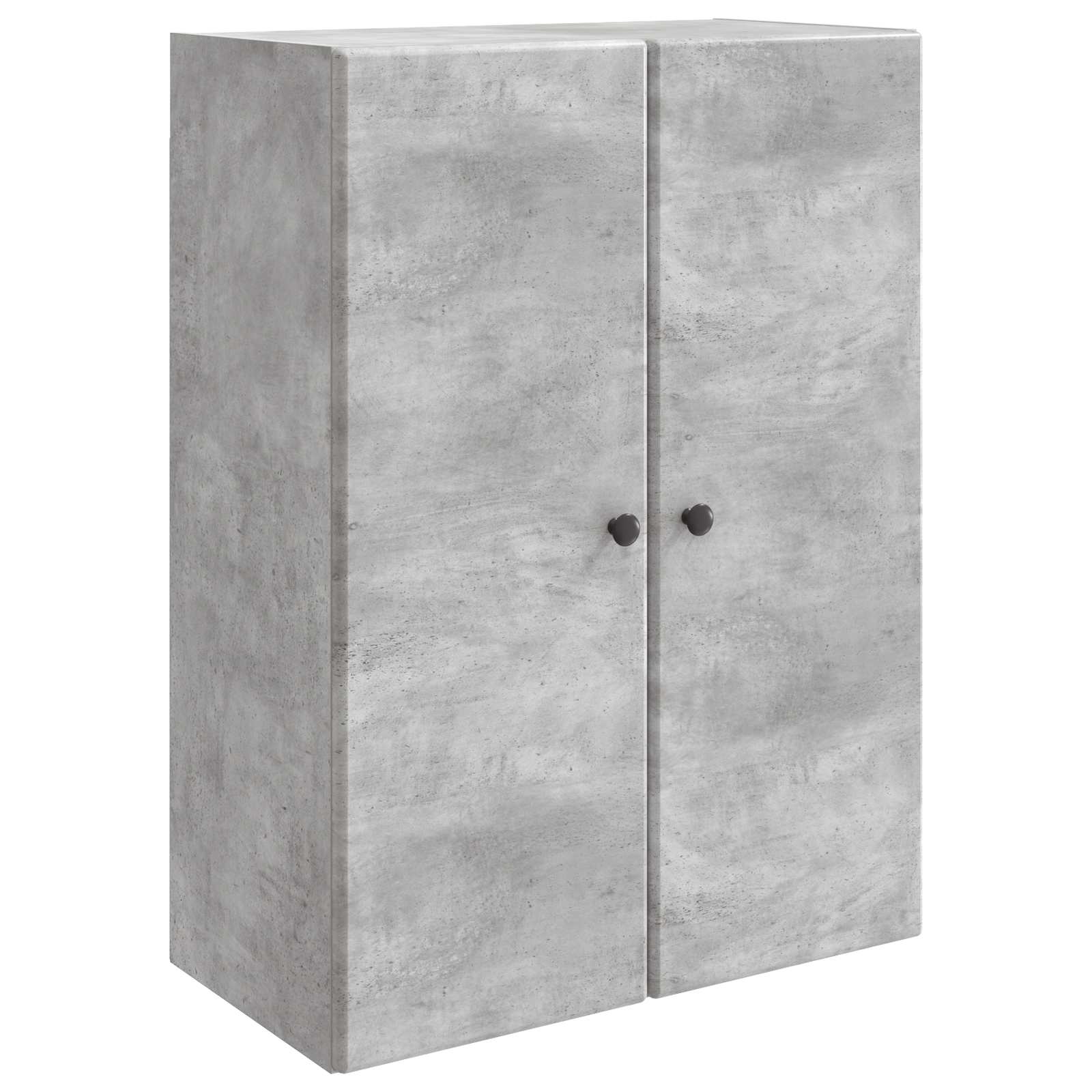 Nástěnná Skříň Betonově Šedá 66 X 34,5 X 90 Cm Kompozitní Dřevo