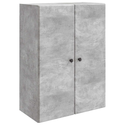 Nástěnná Skříň Betonově Šedá 66 X 34,5 X 90 Cm Kompozitní Dřevo